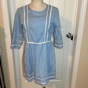 Rhythm denim mid sleeve dress